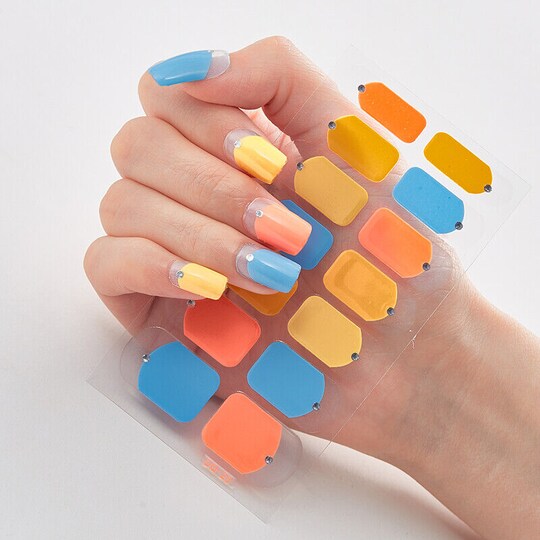 Solid french tips | Nail Wraps | Nail Stickers | Nail Strips | Gel Nails | Nail Polish Wraps - Nailfordable