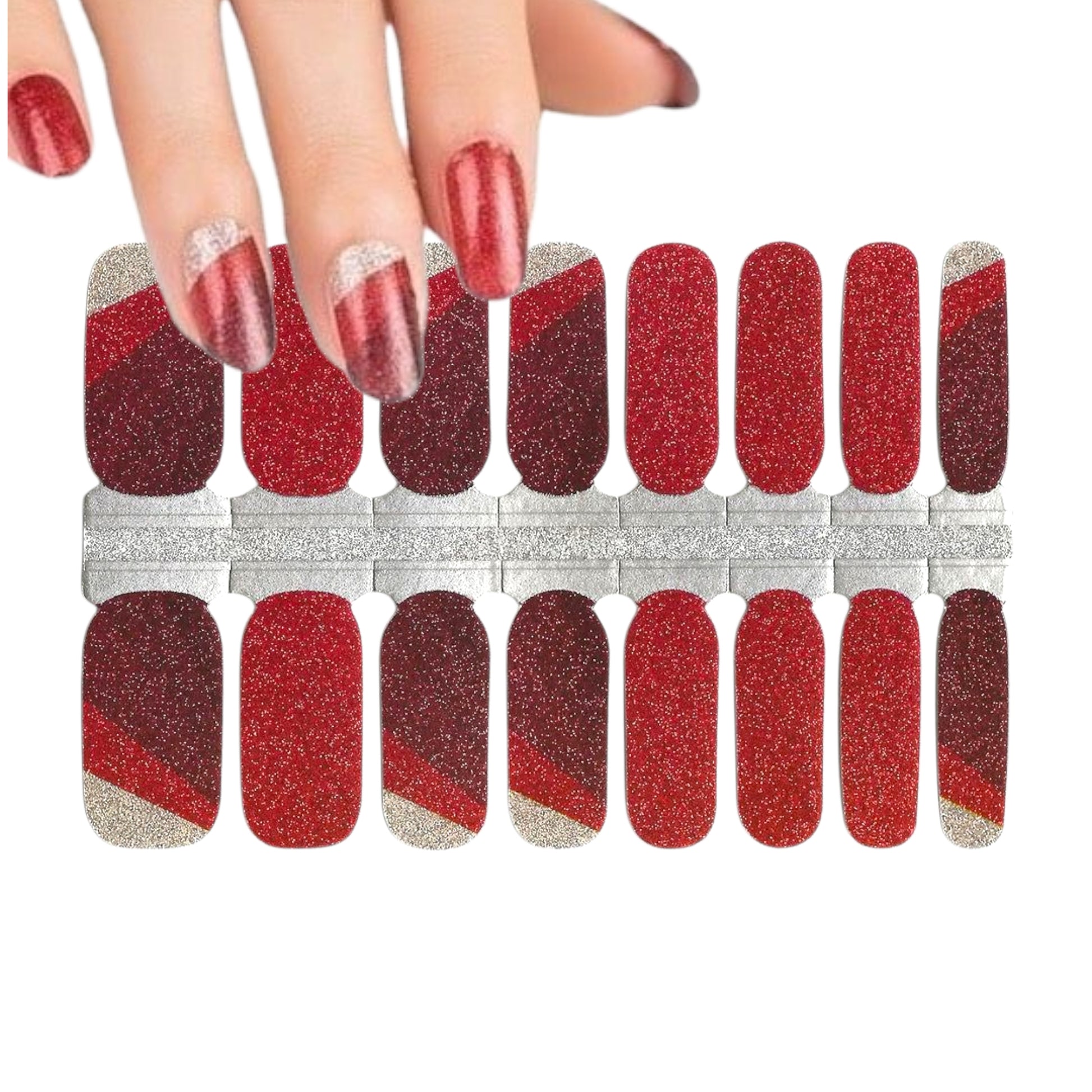 Horizon Glitter | Nail Wraps | Nail Stickers | Nail Strips | Gel Nails | Nail Polish Wraps - Nailfordable