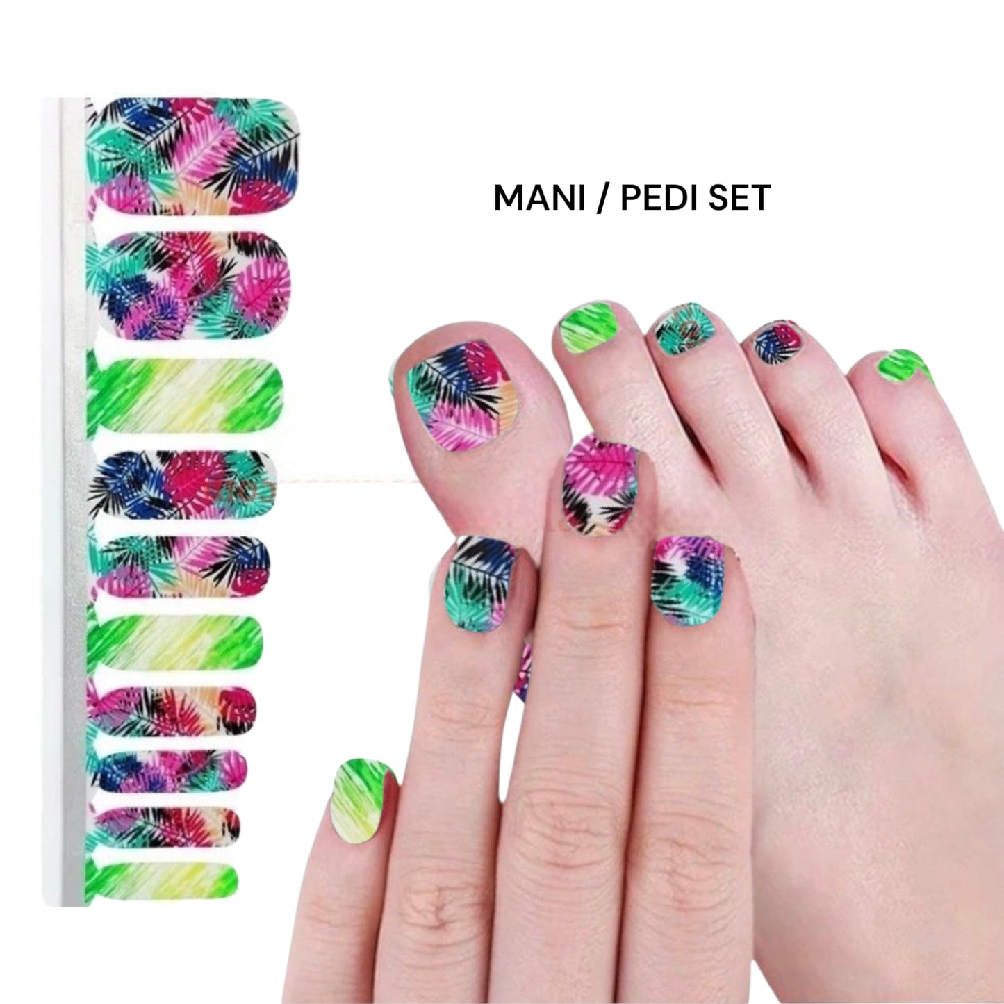 Jungle Colors | Nail Wraps | Nail Stickers | Nail Strips | Gel Nails | Nail Polish Wraps - Nailfordable