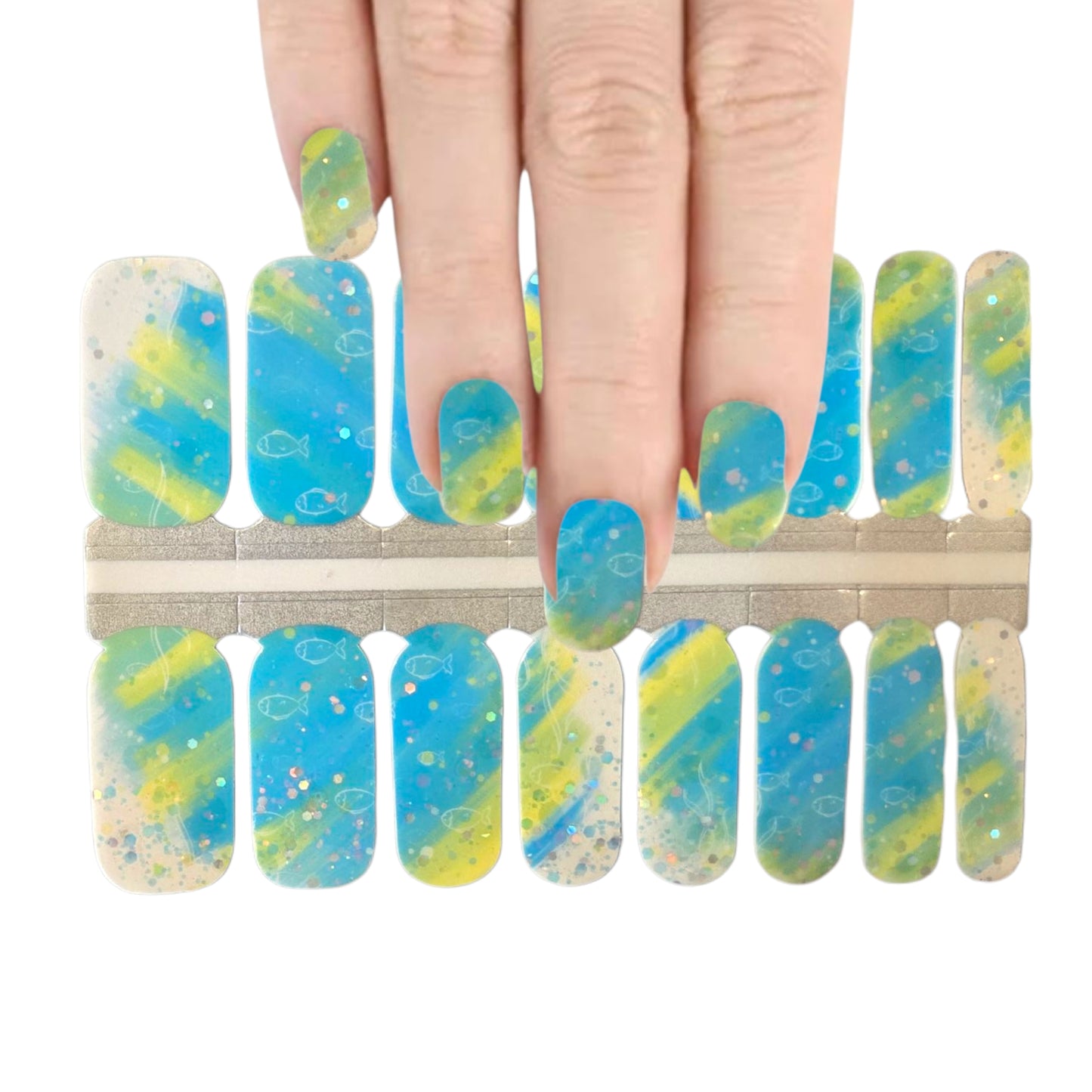 Fluorecent Light | Nail Wraps | Nail Stickers | Nail Strips | Gel Nails | Nail Polish Wraps - Nailfordable