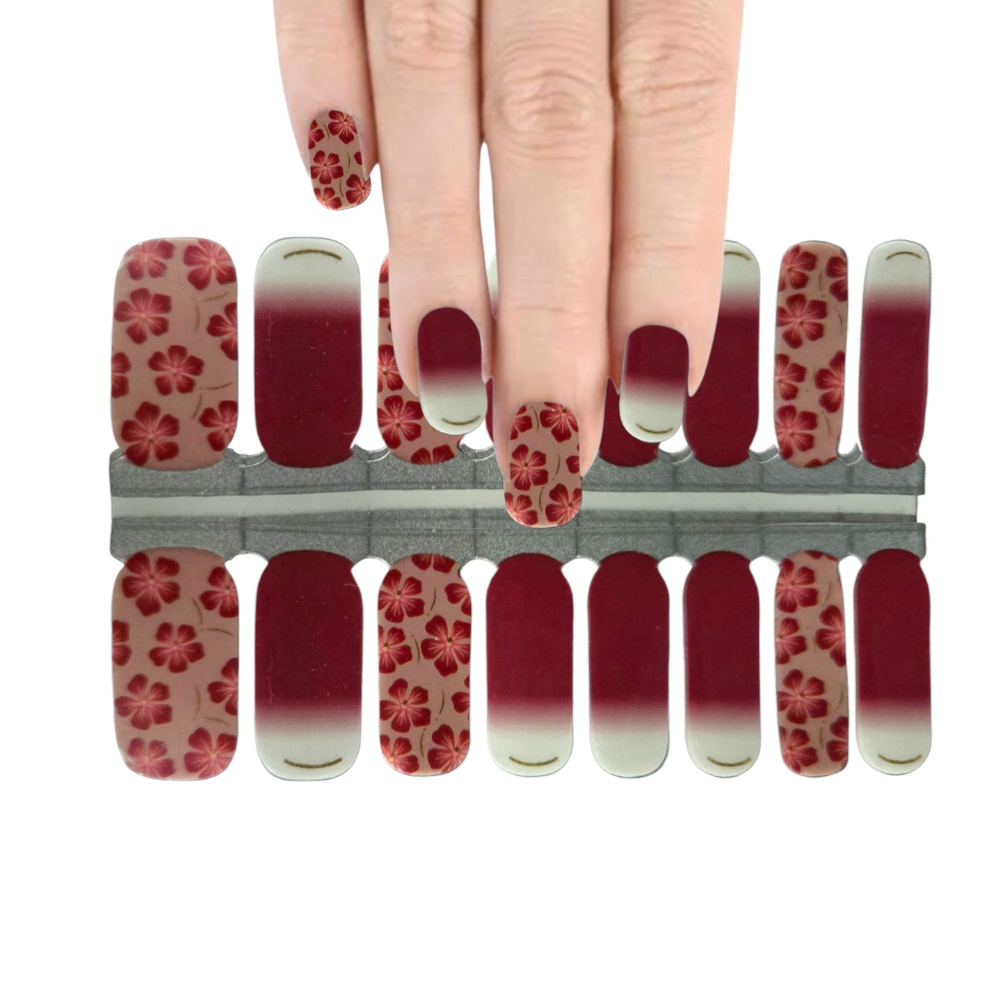 Fall Garden | Nail Wraps | Nail Stickers | Nail Strips | Gel Nails | Nail Polish Wraps - Nailfordable