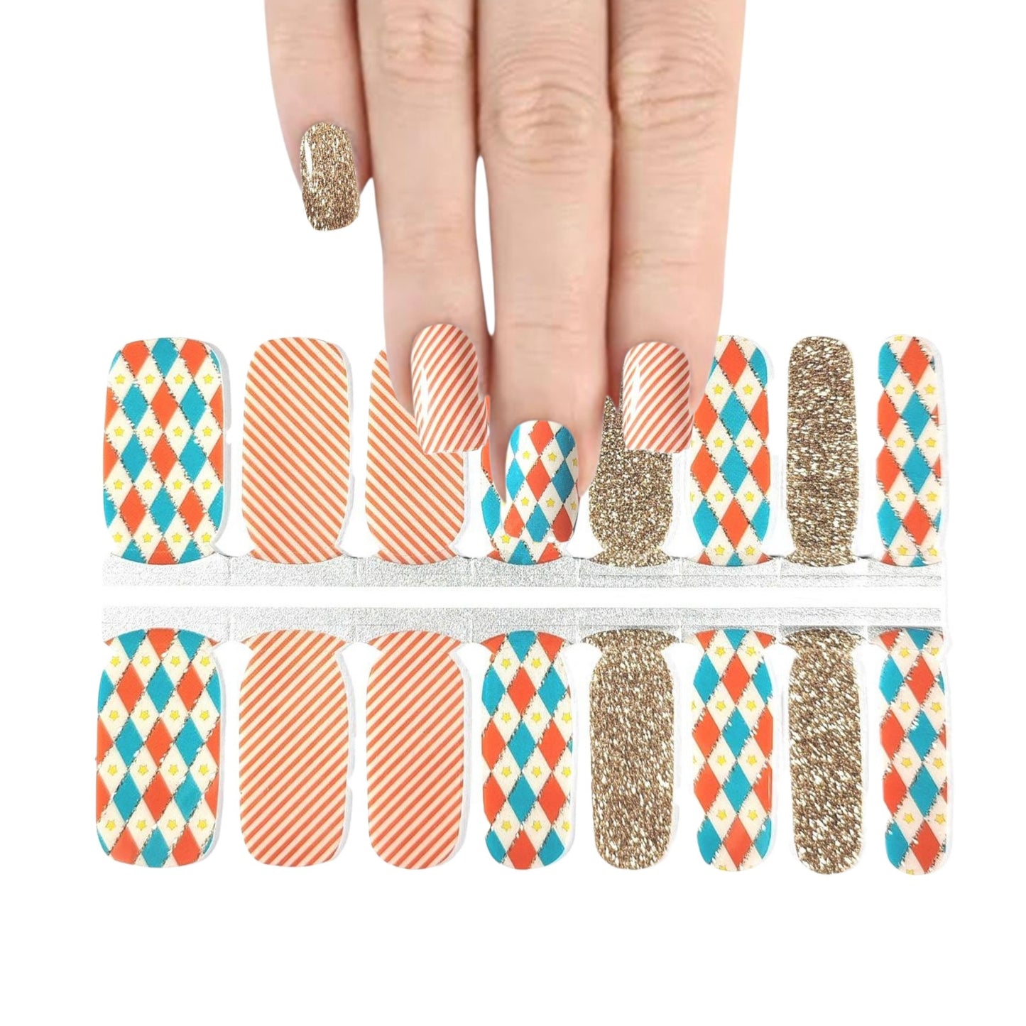 Rhombuland | Nail Wraps | Nail Stickers | Nail Strips | Gel Nails | Nail Polish Wraps - Nailfordable
