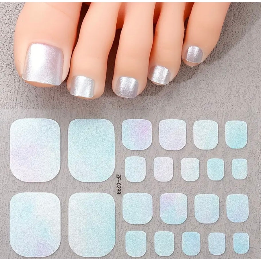 Blueish | Nail Wraps | Nail Stickers | Nail Strips | Gel Nails | Nail Polish Wraps - Nailfordable