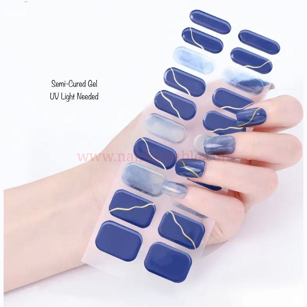 Thunder | Nail Wraps | Nail Stickers | Nail Strips | Gel Nails | Nail Polish Wraps - Nailfordable