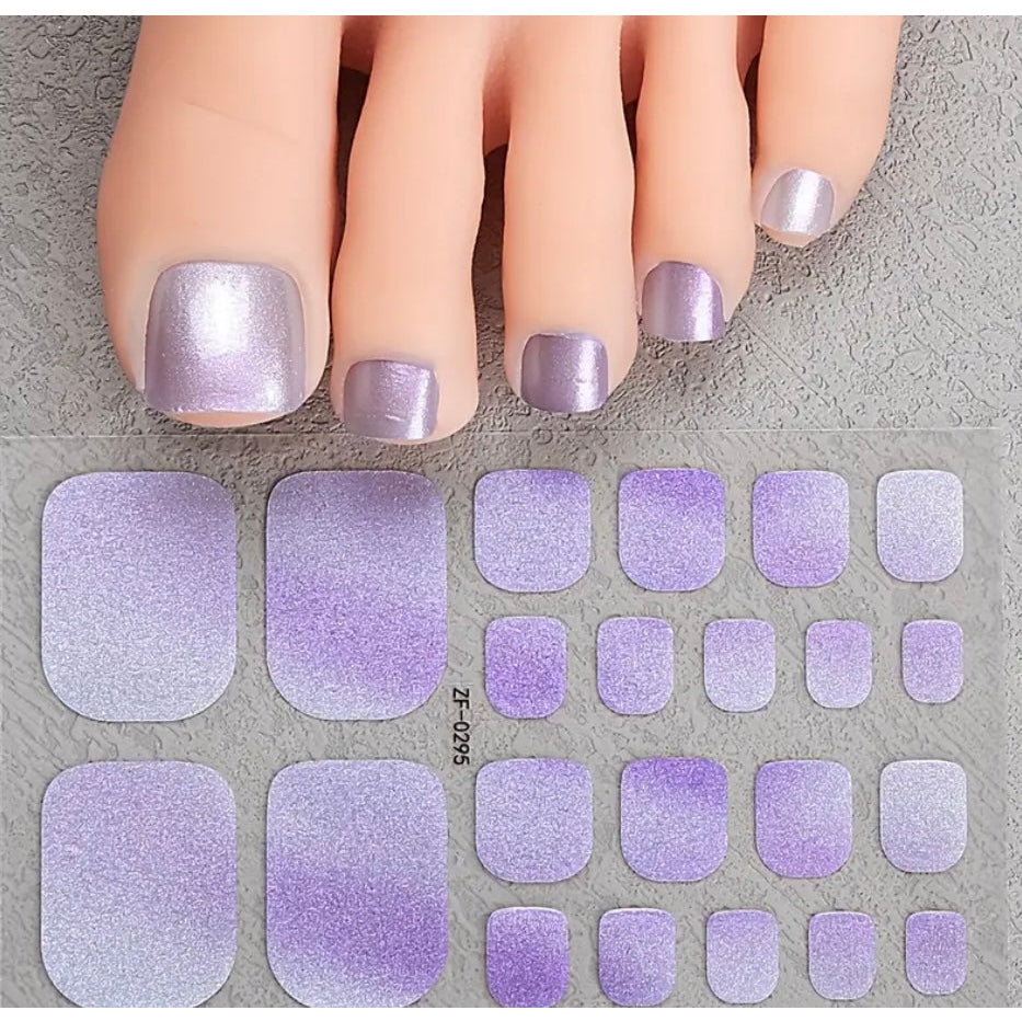 Purple shade | Nail Wraps | Nail Stickers | Nail Strips | Gel Nails | Nail Polish Wraps - Nailfordable