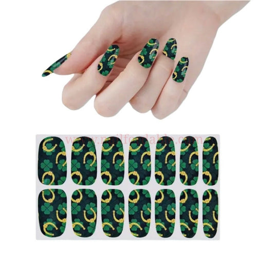 Festive St. Patrick’s Day | Nail Wraps | Nail Stickers | Nail Strips | Gel Nails | Nail Polish Wraps - Nailfordable