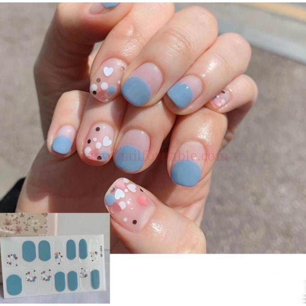 Bubbling hearts Nail Wraps Nail Stickers Nail Strips Gel Nails