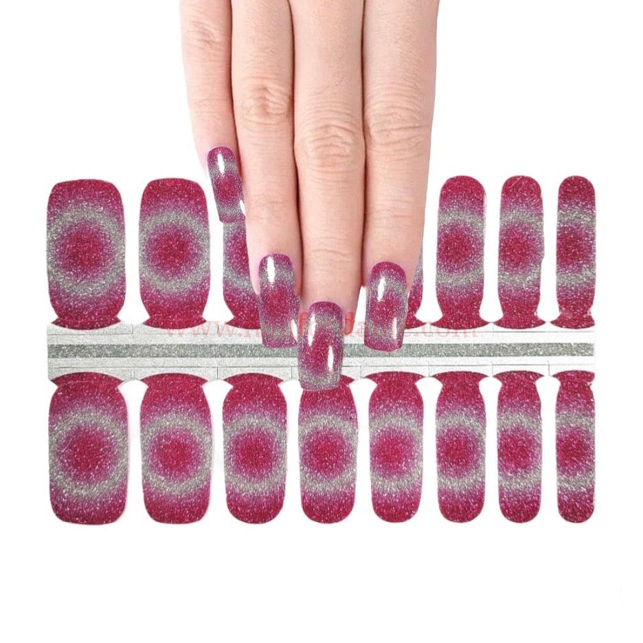 Silver Eclipse | Nail Wraps | Nail Stickers | Nail Strips | Gel Nails | Nail Polish Wraps - Nailfordable