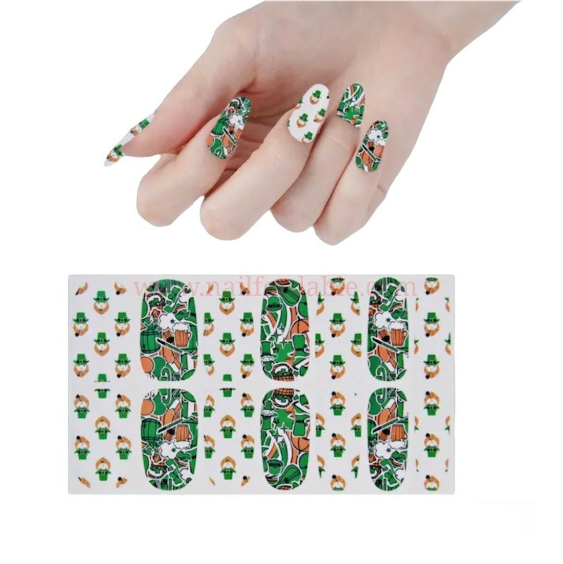 St. Patrick’s Party | Nail Wraps | Nail Stickers | Nail Strips | Gel Nails | Nail Polish Wraps - Nailfordable