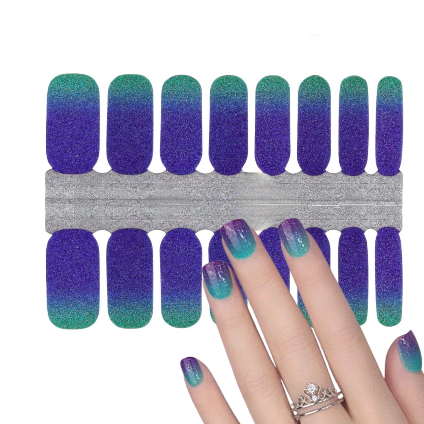 Green night | Nail Wraps | Nail Stickers | Nail Strips | Gel Nails | Nail Polish Wraps - Nailfordable