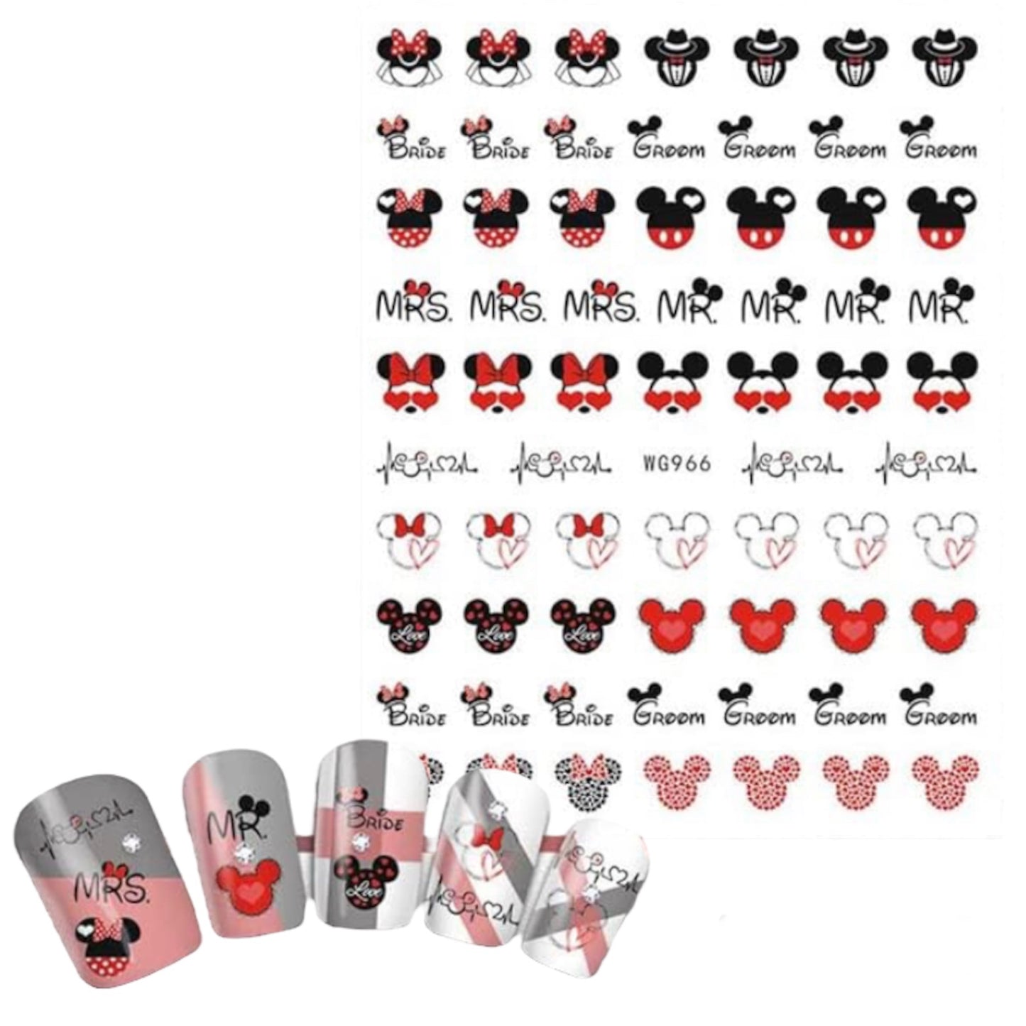 Love Disney # 5 - Nail Stickers | Nail Wraps | Nail Stickers | Nail Strips | Gel Nails | Nail Polish Wraps - Nailfordable