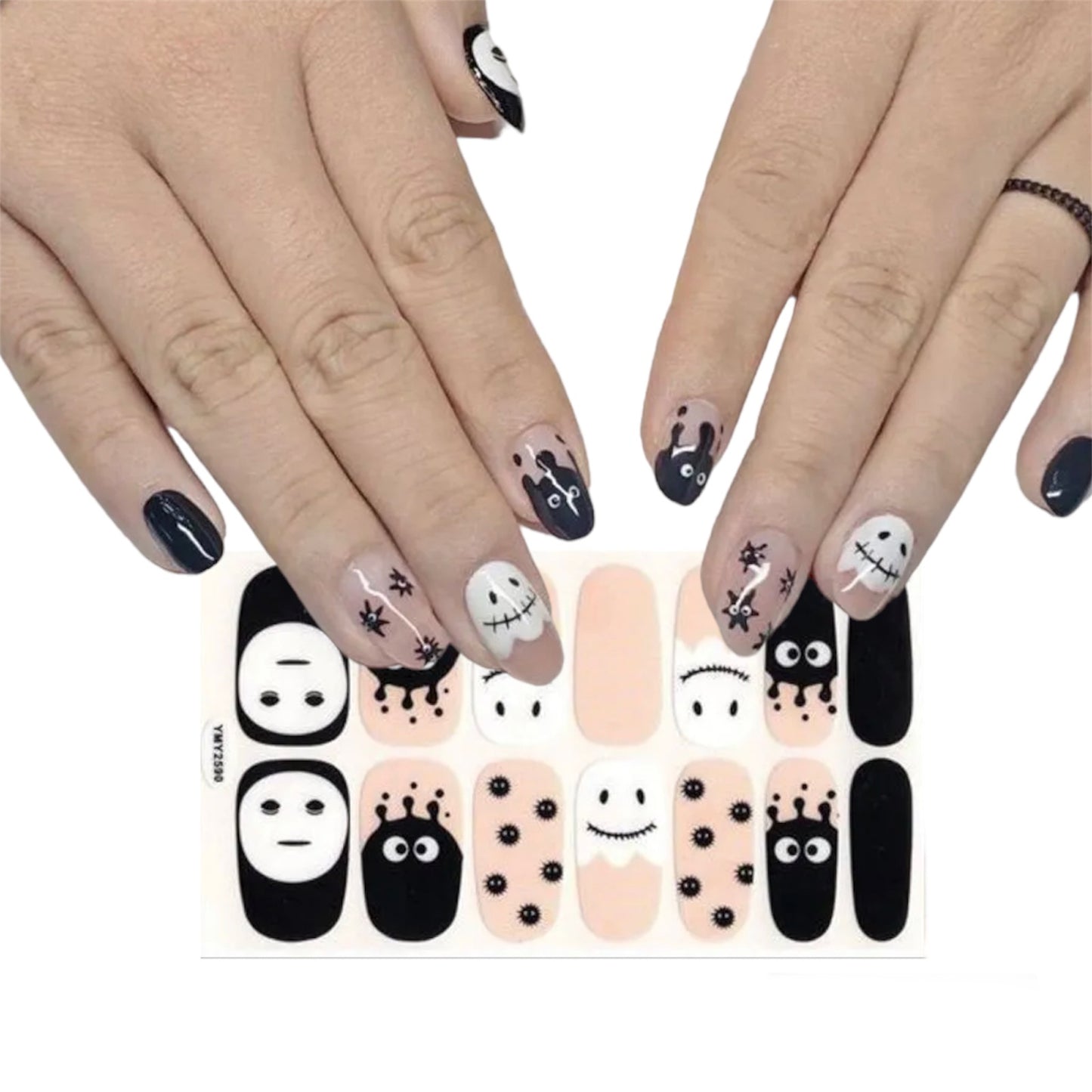Ghosts | Nail Wraps | Nail Stickers | Nail Strips | Gel Nails | Nail Polish Wraps - Nailfordable