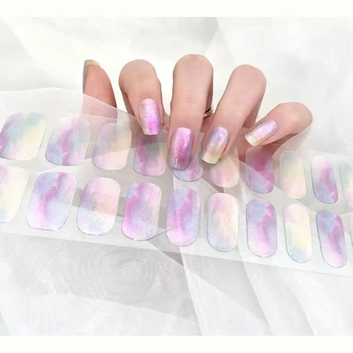 Metalic shade | Nail Wraps | Nail Stickers | Nail Strips | Gel Nails | Nail Polish Wraps - Nailfordable