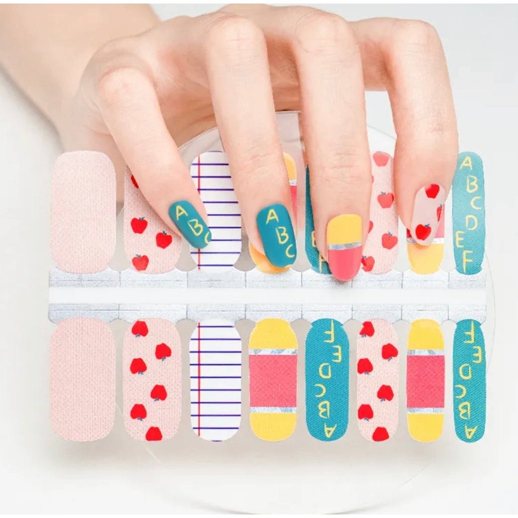 School day | Nail Wraps | Nail Stickers | Nail Strips | Gel Nails | Nail Polish Wraps - Nailfordable