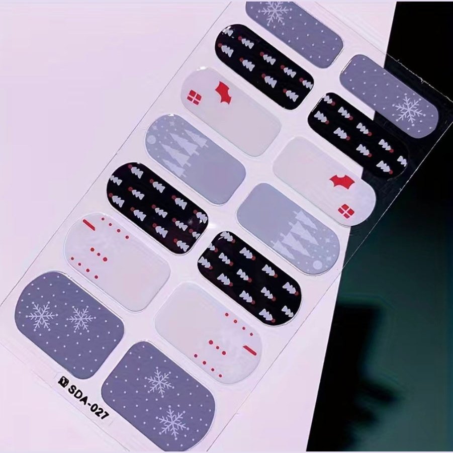 Christmas Eve | Nail Wraps | Nail Stickers | Nail Strips | Gel Nails | Nail Polish Wraps - Nailfordable