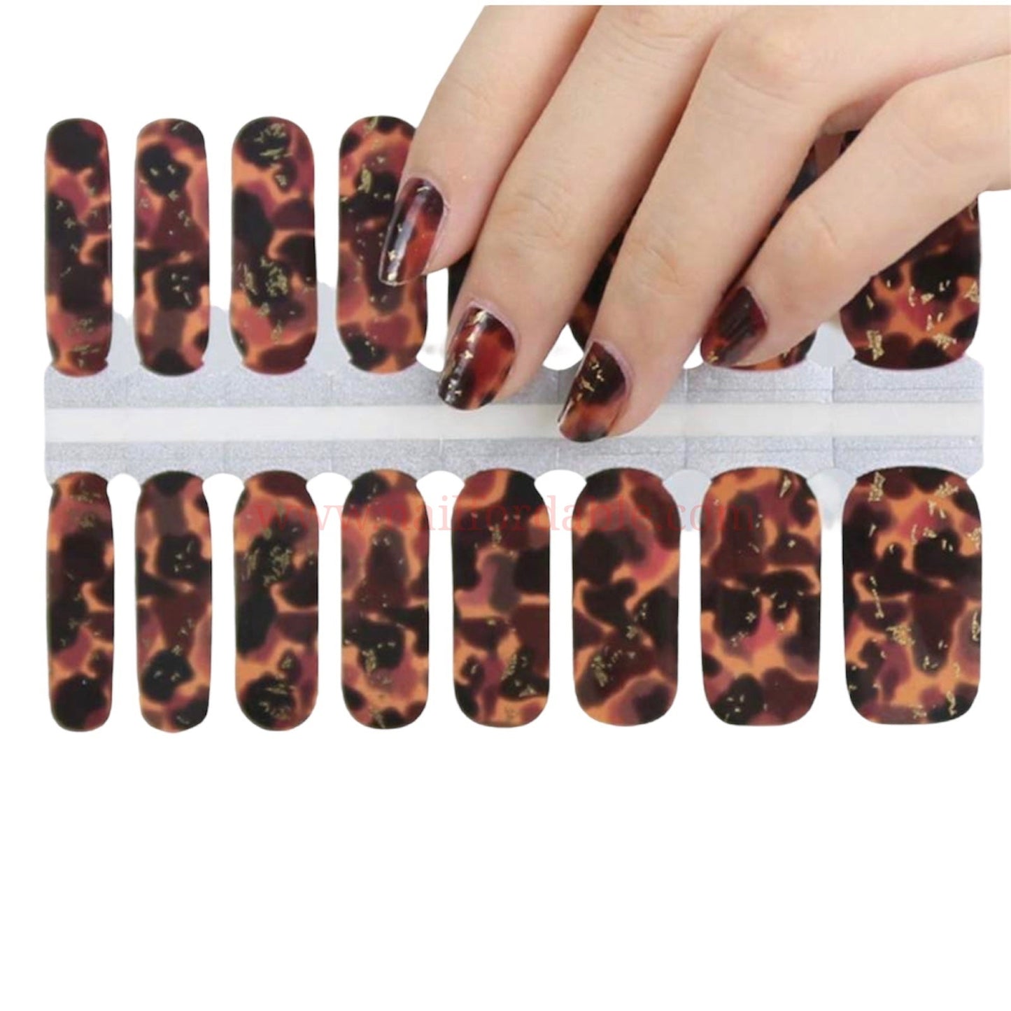 Fire and gold | Nail Wraps | Nail Stickers | Nail Strips | Gel Nails | Nail Polish Wraps - Nailfordable