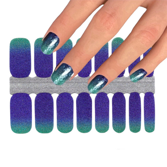 Green night | Nail Wraps | Nail Stickers | Nail Strips | Gel Nails | Nail Polish Wraps - Nailfordable