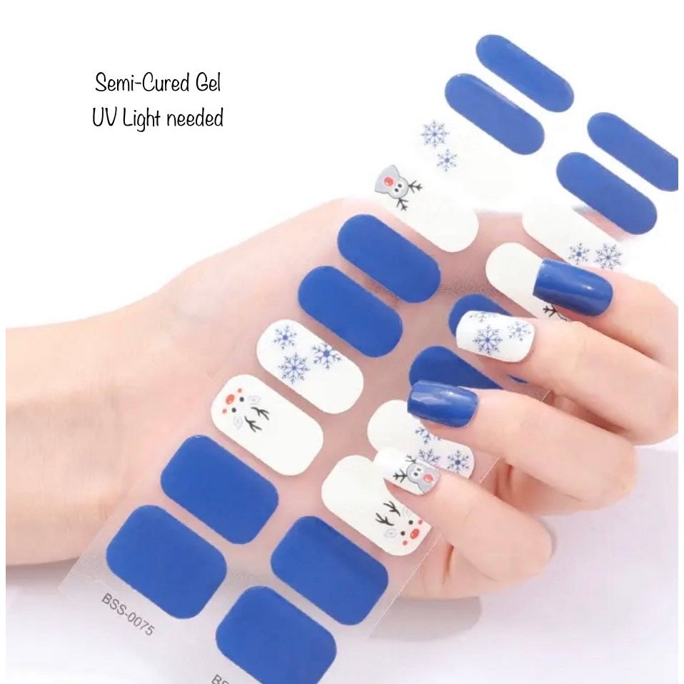 Reindeers | Nail Wraps | Nail Stickers | Nail Strips | Gel Nails | Nail Polish Wraps - Nailfordable