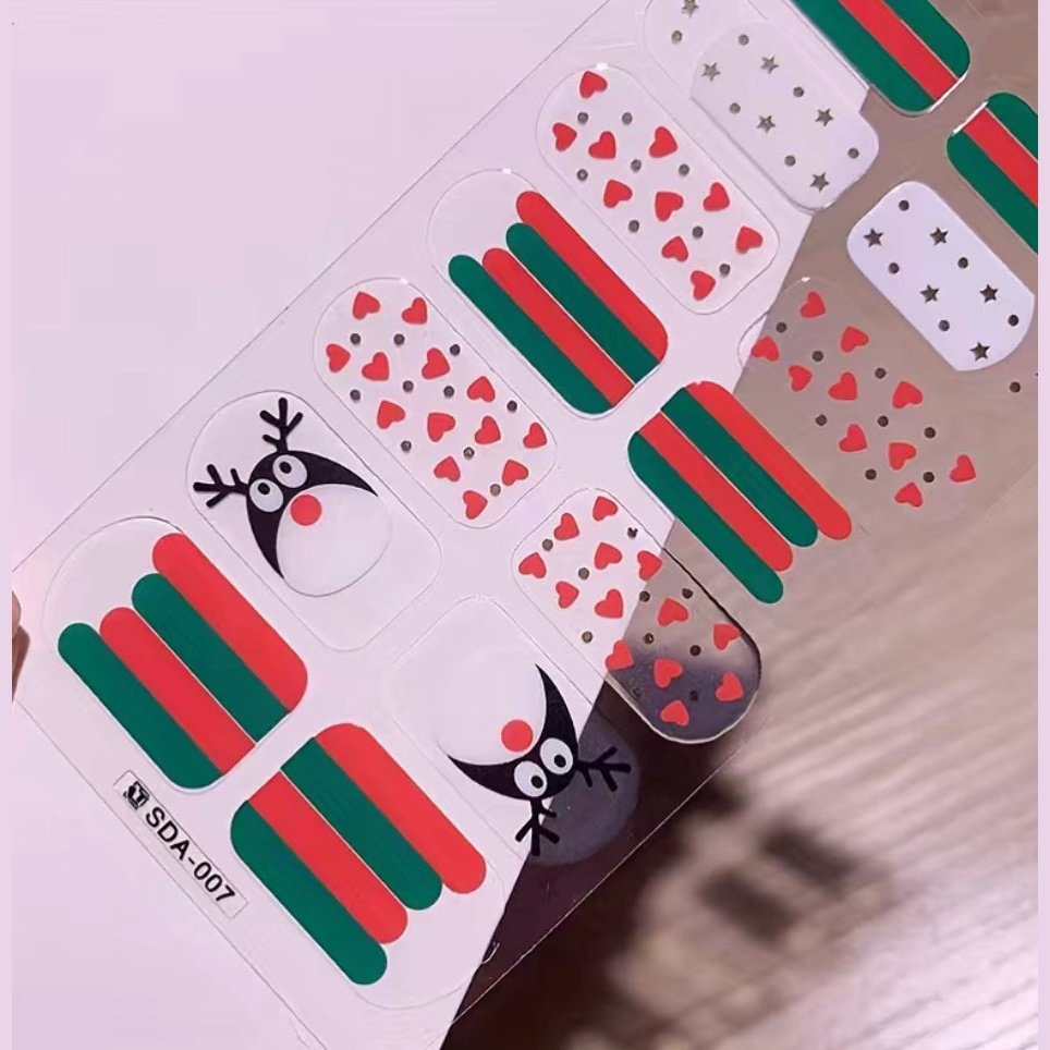 Prancer reindeer | Nail Wraps | Nail Stickers | Nail Strips | Gel Nails | Nail Polish Wraps - Nailfordable