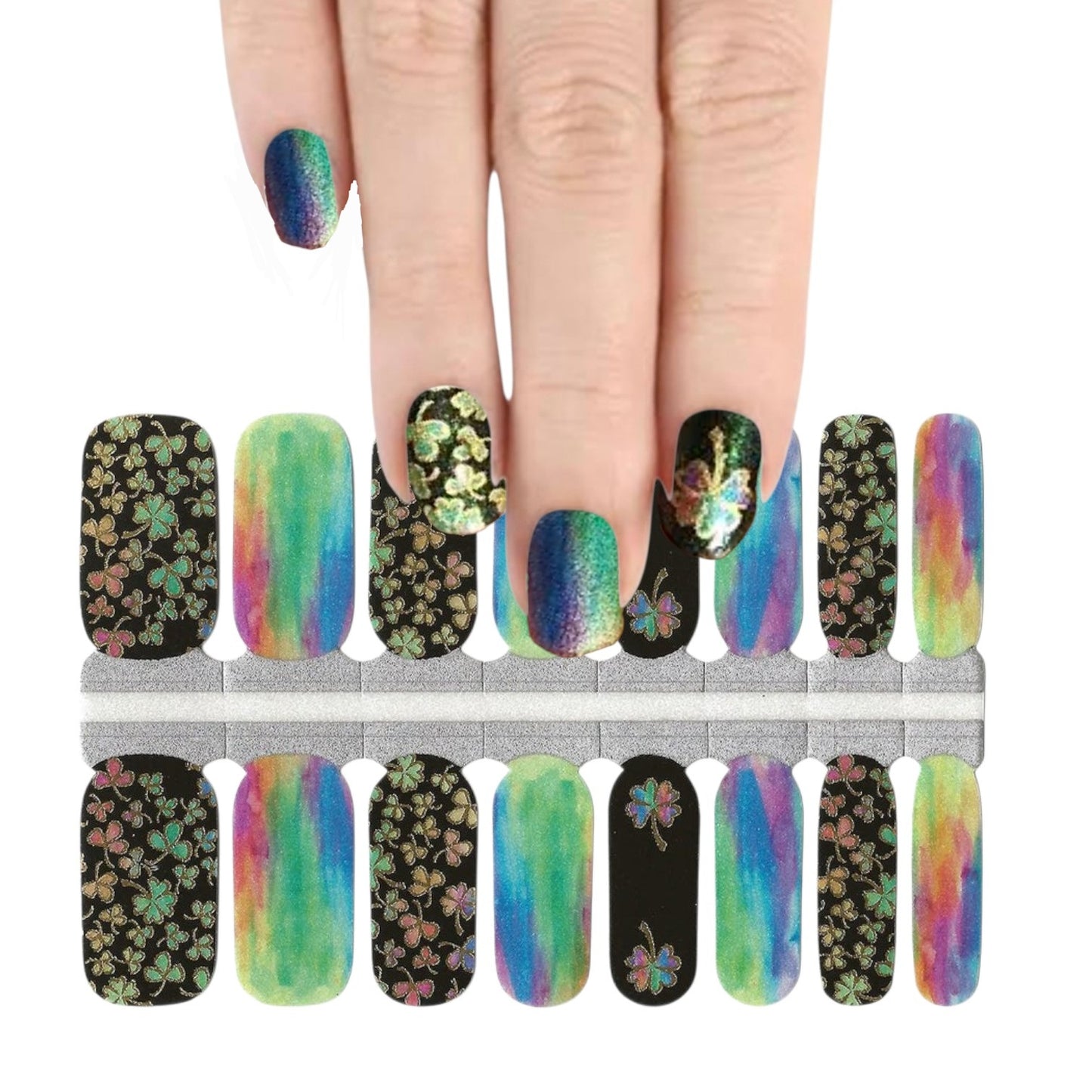 Mardi Grass | Nail Wraps | Nail Stickers | Nail Strips | Gel Nails | Nail Polish Wraps - Nailfordable