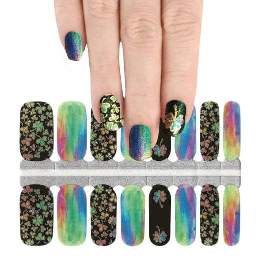 Mardi Grass | Nail Wraps | Nail Stickers | Nail Strips | Gel Nails | Nail Polish Wraps - Nailfordable