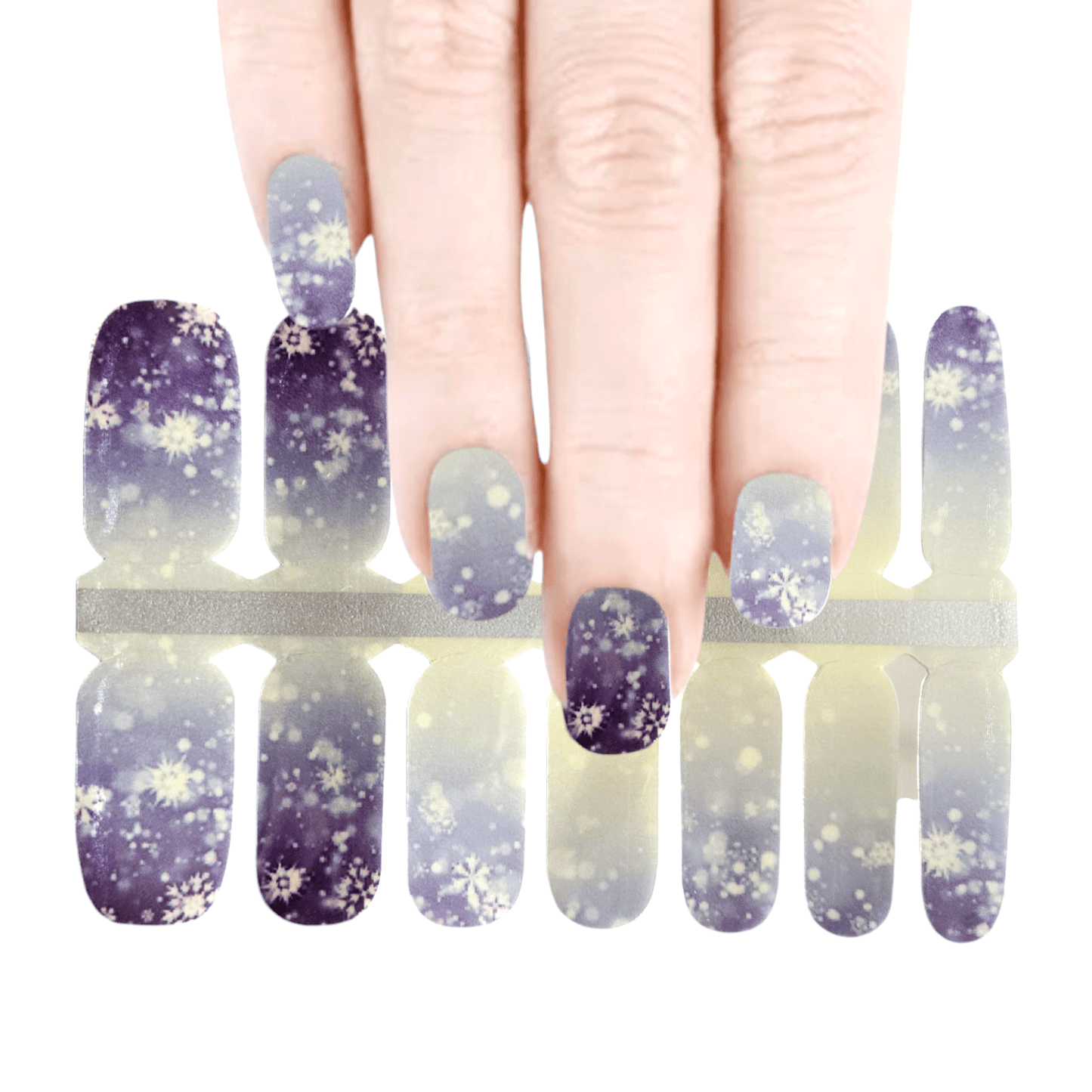 Winter snowflakes | Nail Wraps | Nail Stickers | Nail Strips | Gel Nails | Nail Polish Wraps - Nailfordable