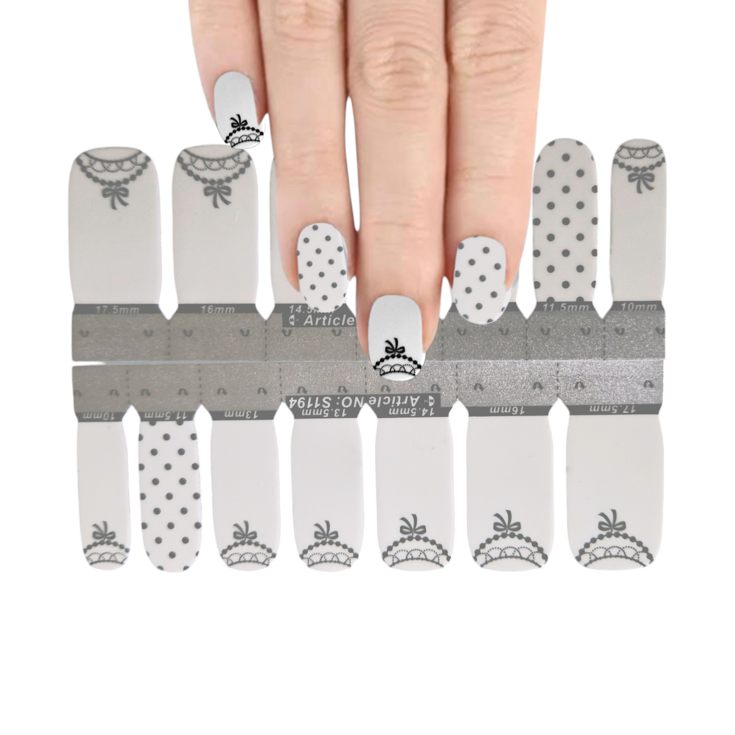 White Dress | Nail Wraps | Nail Stickers | Nail Strips | Gel Nails | Nail Polish Wraps - Nailfordable