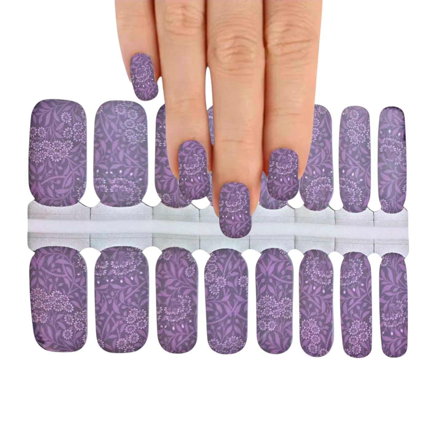 Purple Branches | Nail Wraps | Nail Stickers | Nail Strips | Gel Nails | Nail Polish Wraps - Nailfordable