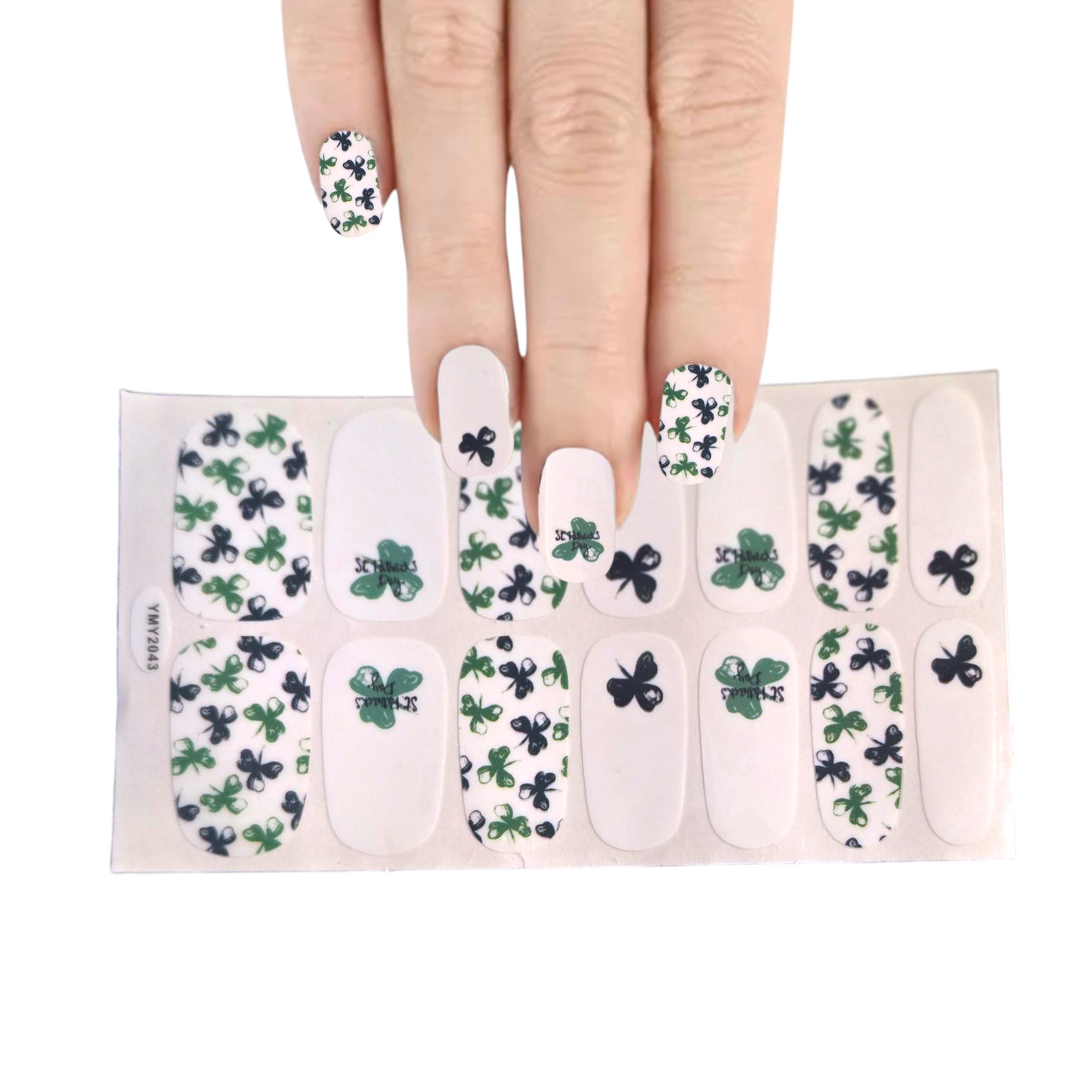 Irish Clovers | Nail Wraps | Nail Stickers | Nail Strips | Gel Nails | Nail Polish Wraps - Nailfordable