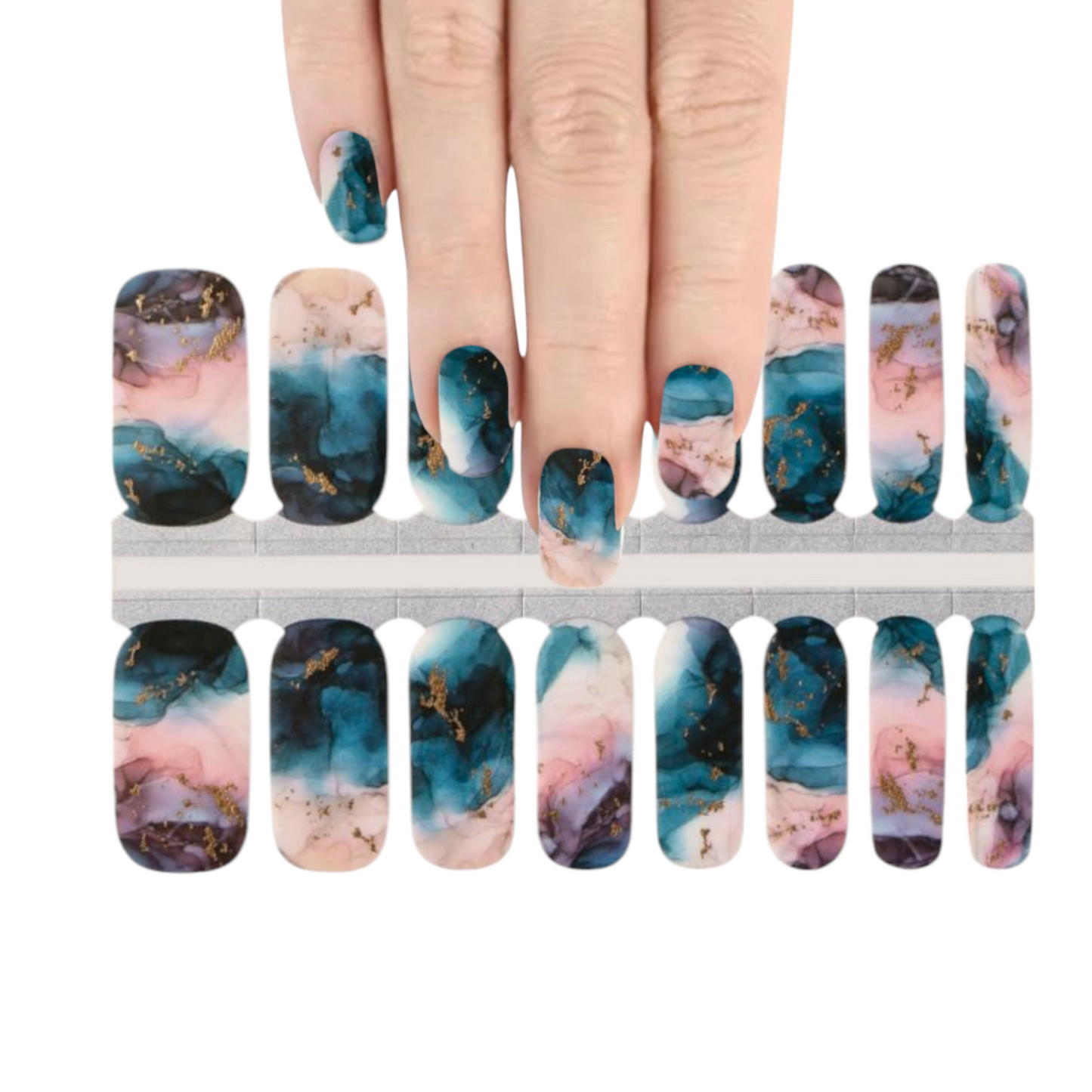 Cosmos | Nail Wraps | Nail Stickers | Nail Strips | Gel Nails | Nail Polish Wraps - Nailfordable