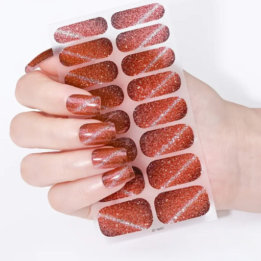 Cat eye - Light Brown | Nail Wraps | Nail Stickers | Nail Strips | Gel Nails | Nail Polish Wraps - Nailfordable