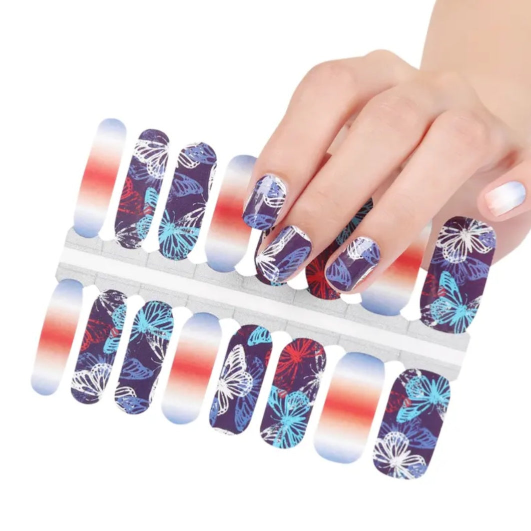 Patriotic soul | Nail Wraps | Nail Stickers | Nail Strips | Gel Nails | Nail Polish Wraps - Nailfordable