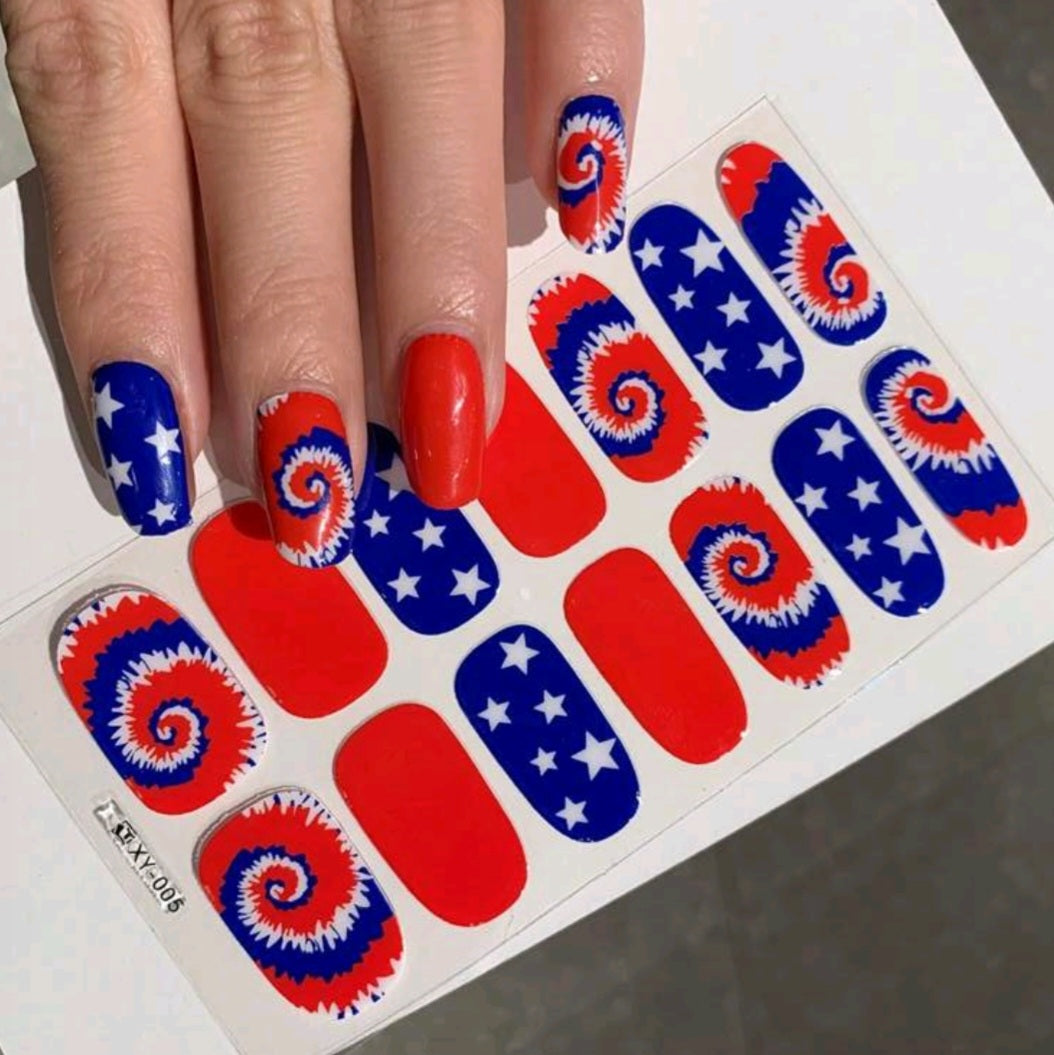 American freedom | Nail Wraps | Nail Stickers | Nail Strips | Gel Nails | Nail Polish Wraps - Nailfordable