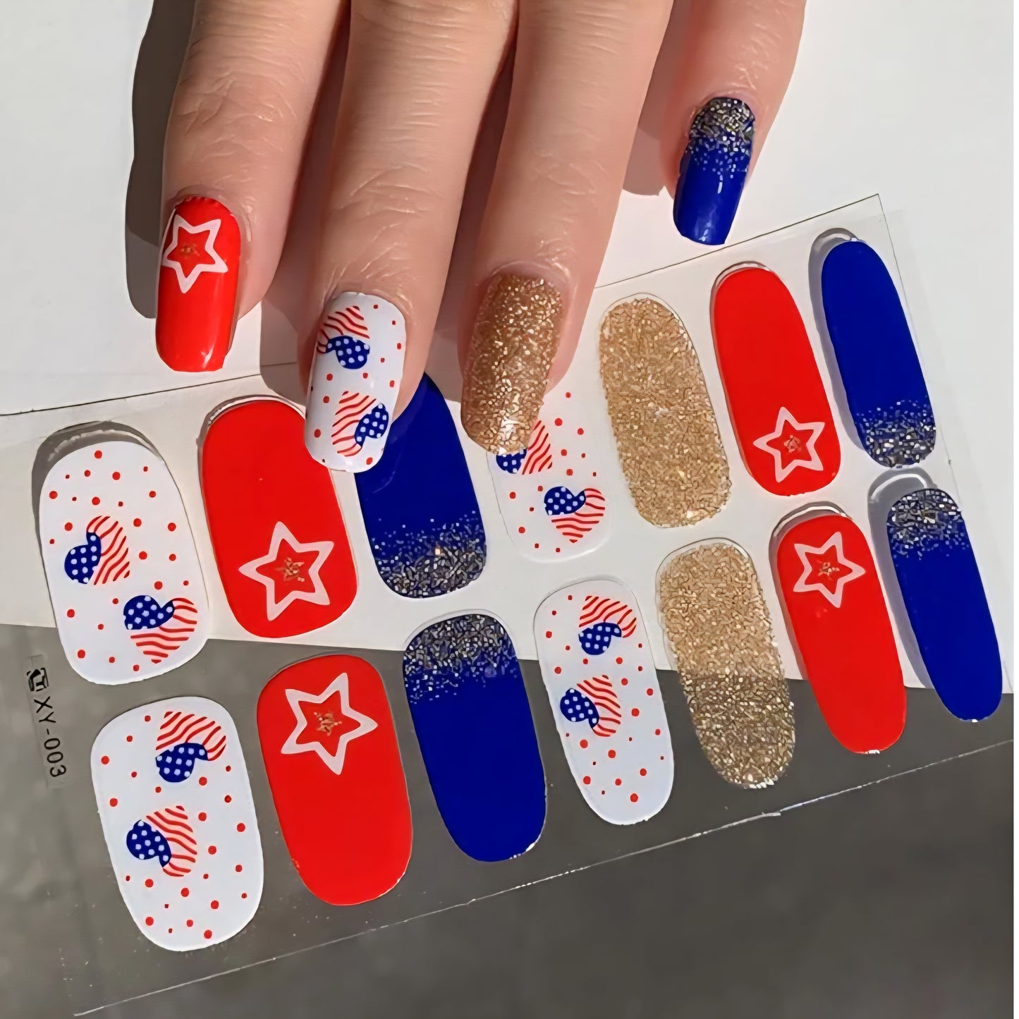 Love America | Nail Wraps | Nail Stickers | Nail Strips | Gel Nails | Nail Polish Wraps - Nailfordable