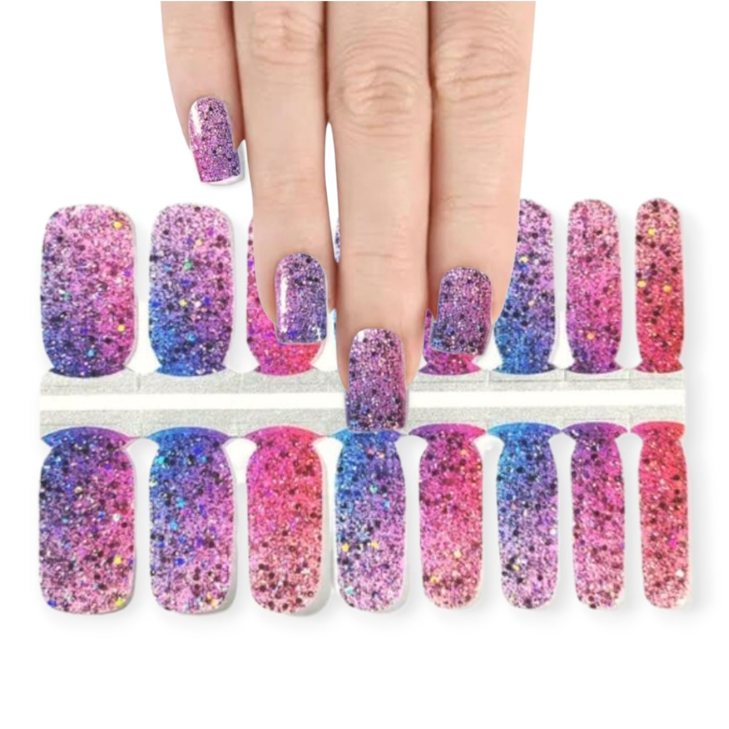 Sparkling Sunshine | Nail Wraps | Nail Stickers | Nail Strips | Gel Nails | Nail Polish Wraps - Nailfordable