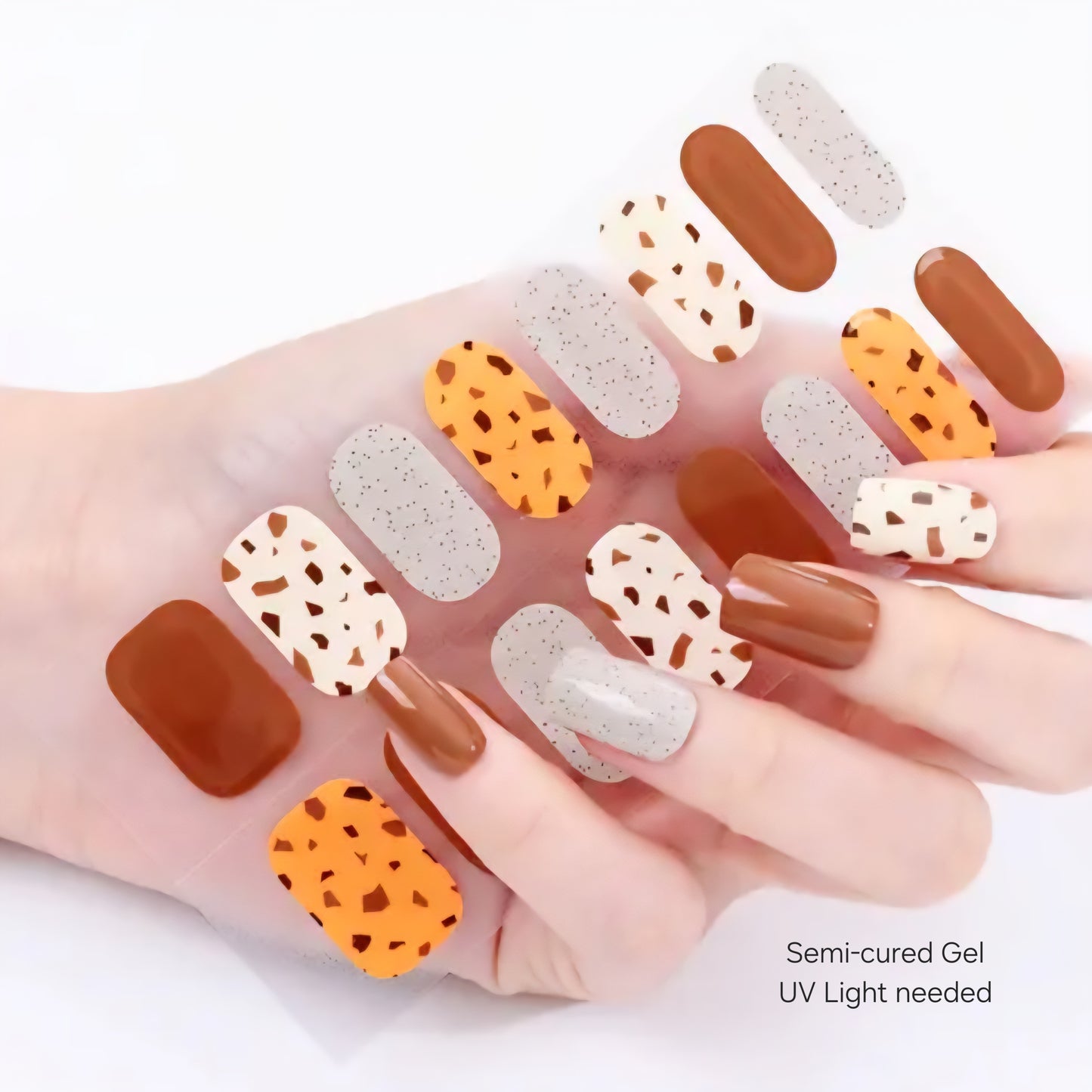 Scrap - Semi-Cured Gel Wraps UV | Nail Wraps | Nail Stickers | Nail Strips | Gel Nails | Nail Polish Wraps - Nailfordable