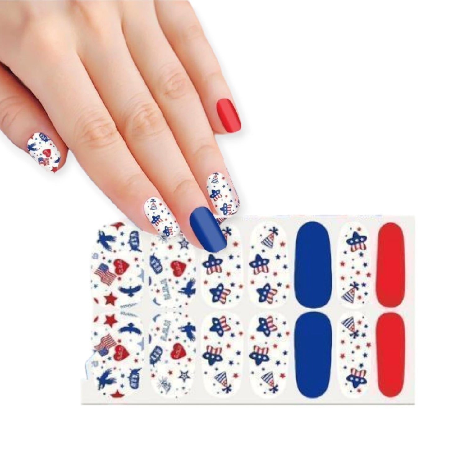 Liberty Day | Nail Wraps | Nail Stickers | Nail Strips | Gel Nails | Nail Polish Wraps - Nailfordable