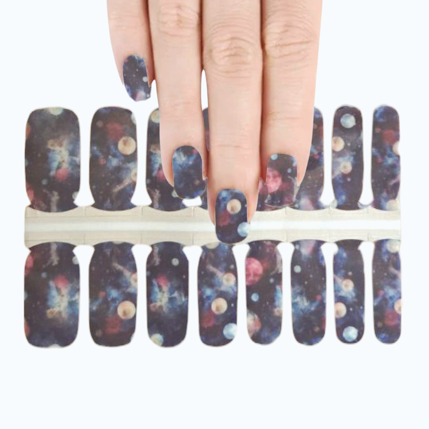 Cosmic Planets | Nail Wraps | Nail Stickers | Nail Strips | Gel Nails | Nail Polish Wraps - Nailfordable
