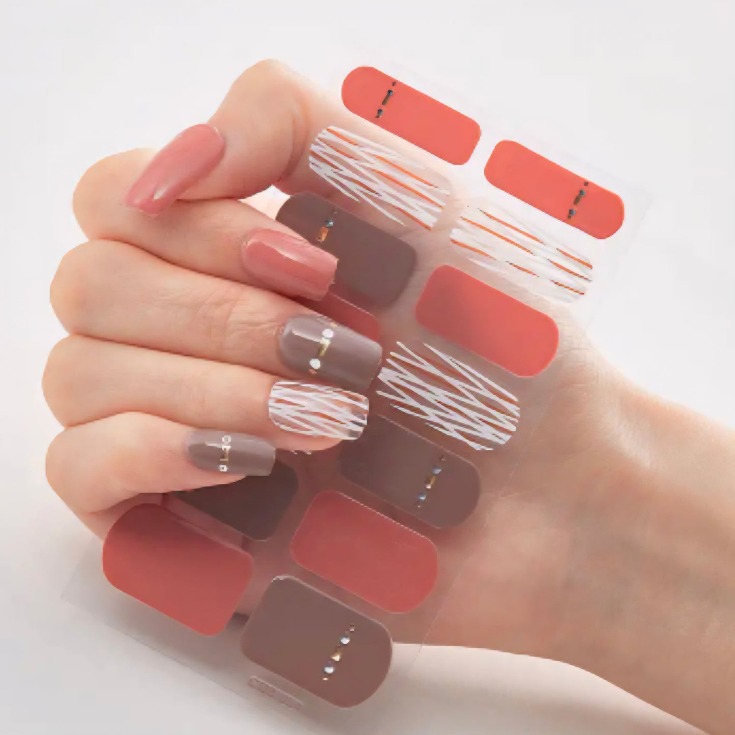 White Bark | Nail Wraps | Nail Stickers | Nail Strips | Gel Nails | Nail Polish Wraps - Nailfordable