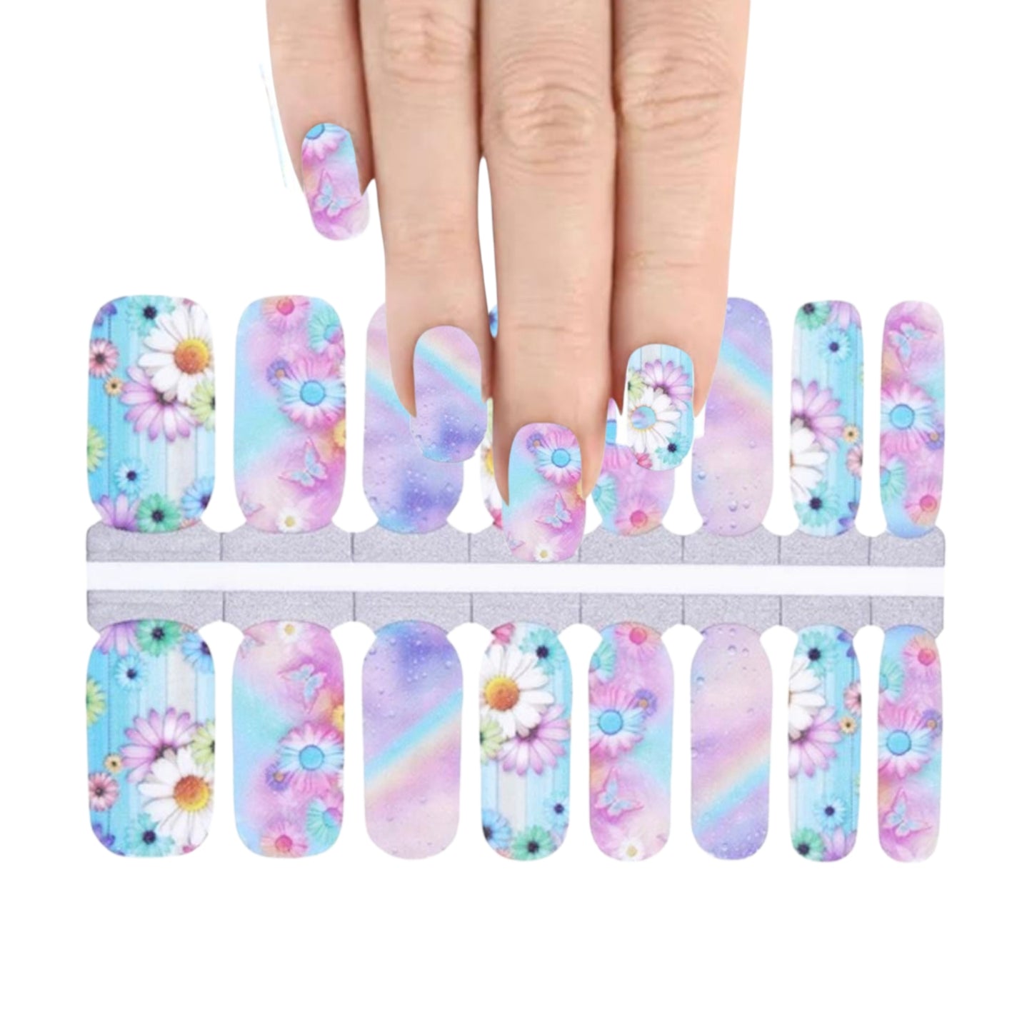 Fantasy Garden | Nail Wraps | Nail Stickers | Nail Strips | Gel Nails | Nail Polish Wraps - Nailfordable