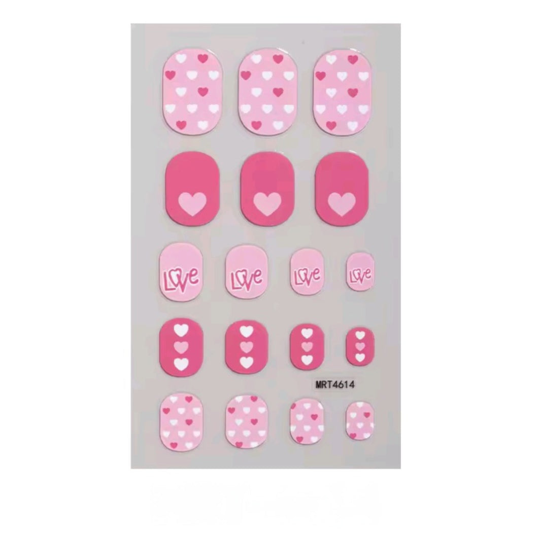Love | Nail Wraps | Nail Stickers | Nail Strips | Gel Nails | Nail Polish Wraps - Nailfordable