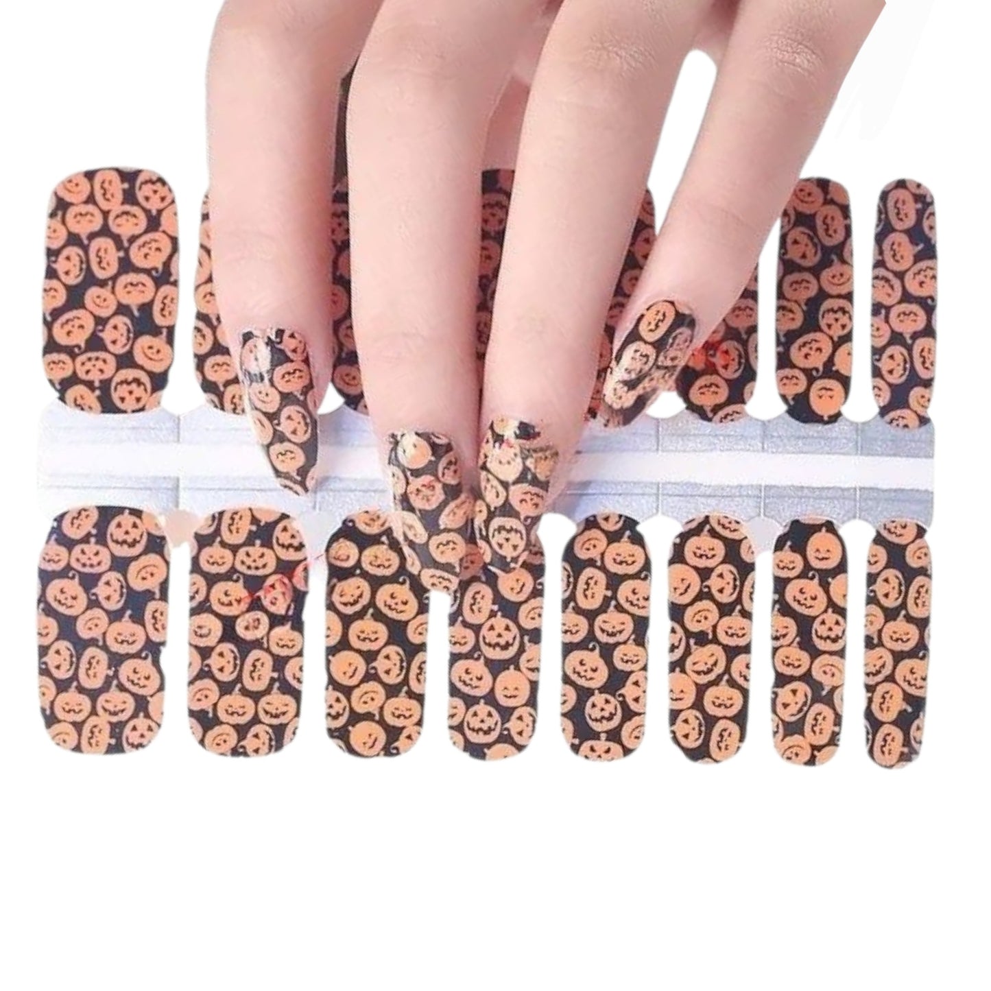 Pumpkins | Nail Wraps | Nail Stickers | Nail Strips | Gel Nails | Nail Polish Wraps - Nailfordable