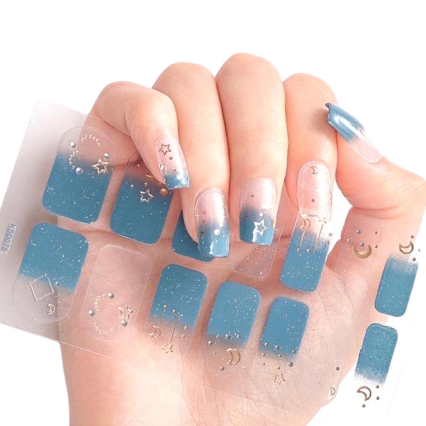 Galactic Stars | Nail Wraps | Nail Stickers | Nail Strips | Gel Nails | Nail Polish Wraps - Nailfordable