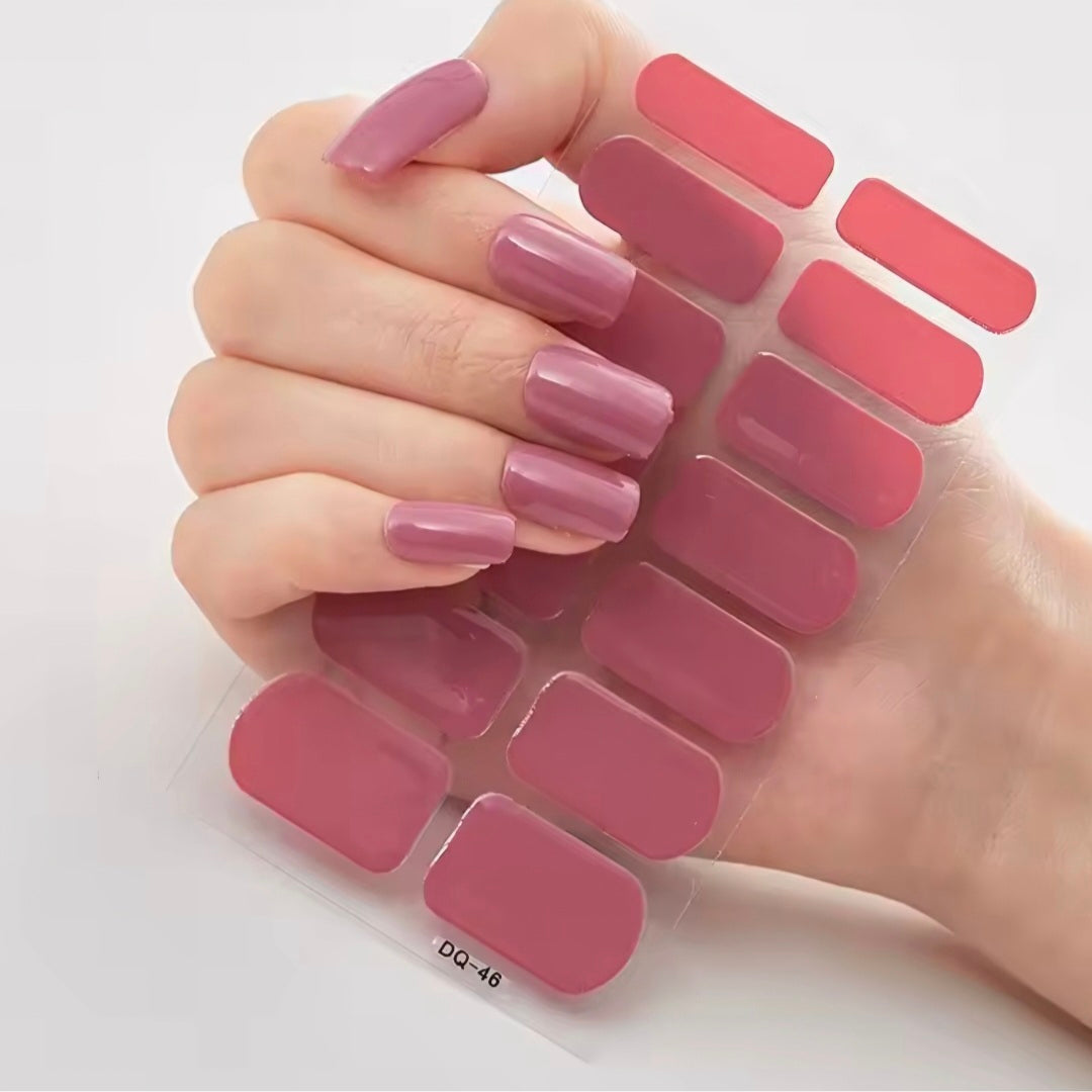 Dull Magenta solid | Nail Wraps | Nail Stickers | Nail Strips | Gel Nails | Nail Polish Wraps - Nailfordable