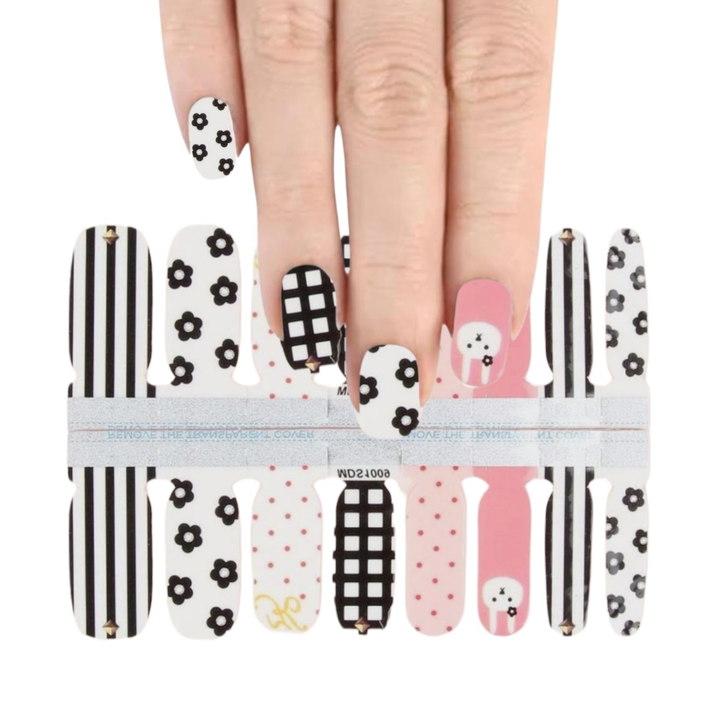 Bunny face | Nail Wraps | Nail Stickers | Nail Strips | Gel Nails | Nail Polish Wraps - Nailfordable