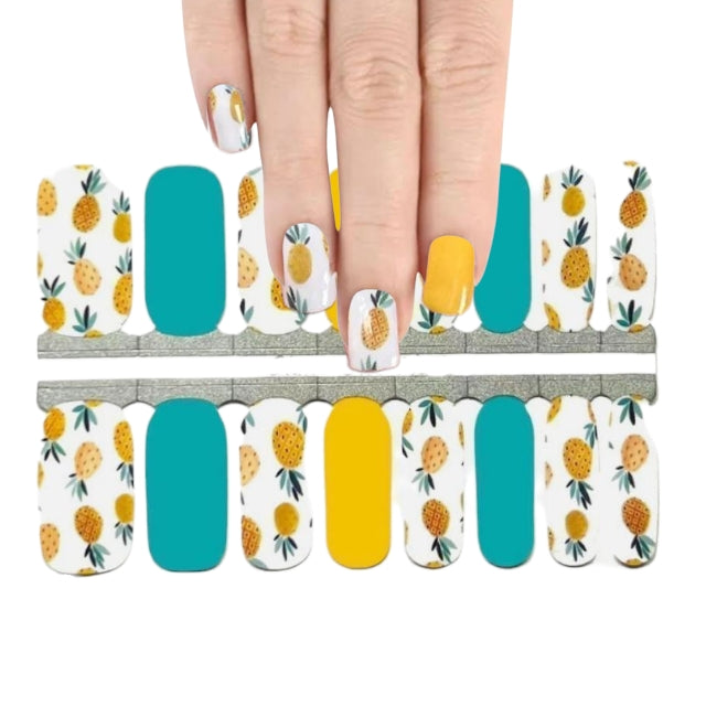 Pinneaples | Nail Wraps | Nail Stickers | Nail Strips | Gel Nails | Nail Polish Wraps - Nailfordable