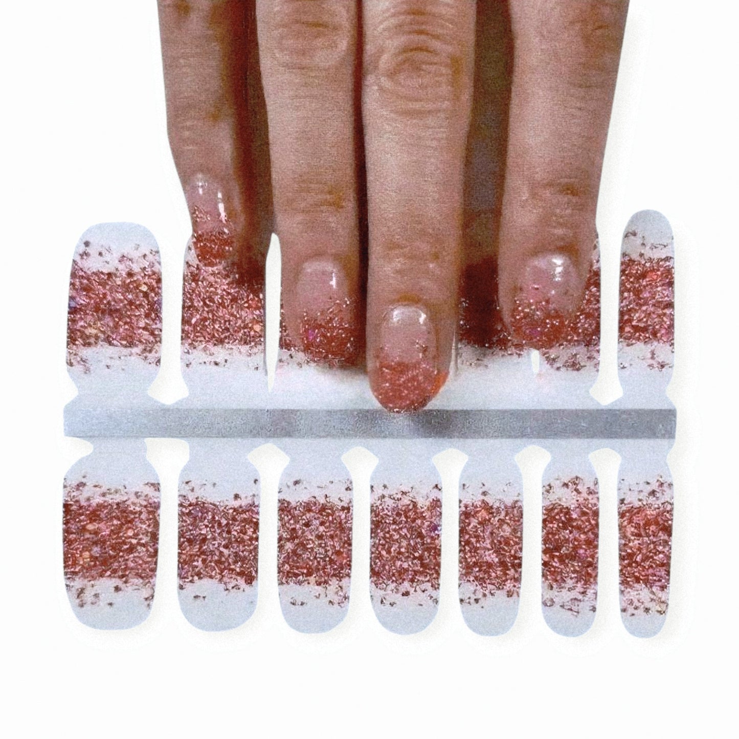 Mauve Rain french tip | Nail Wraps | Nail Stickers | Nail Strips | Gel Nails | Nail Polish Wraps - Nailfordable