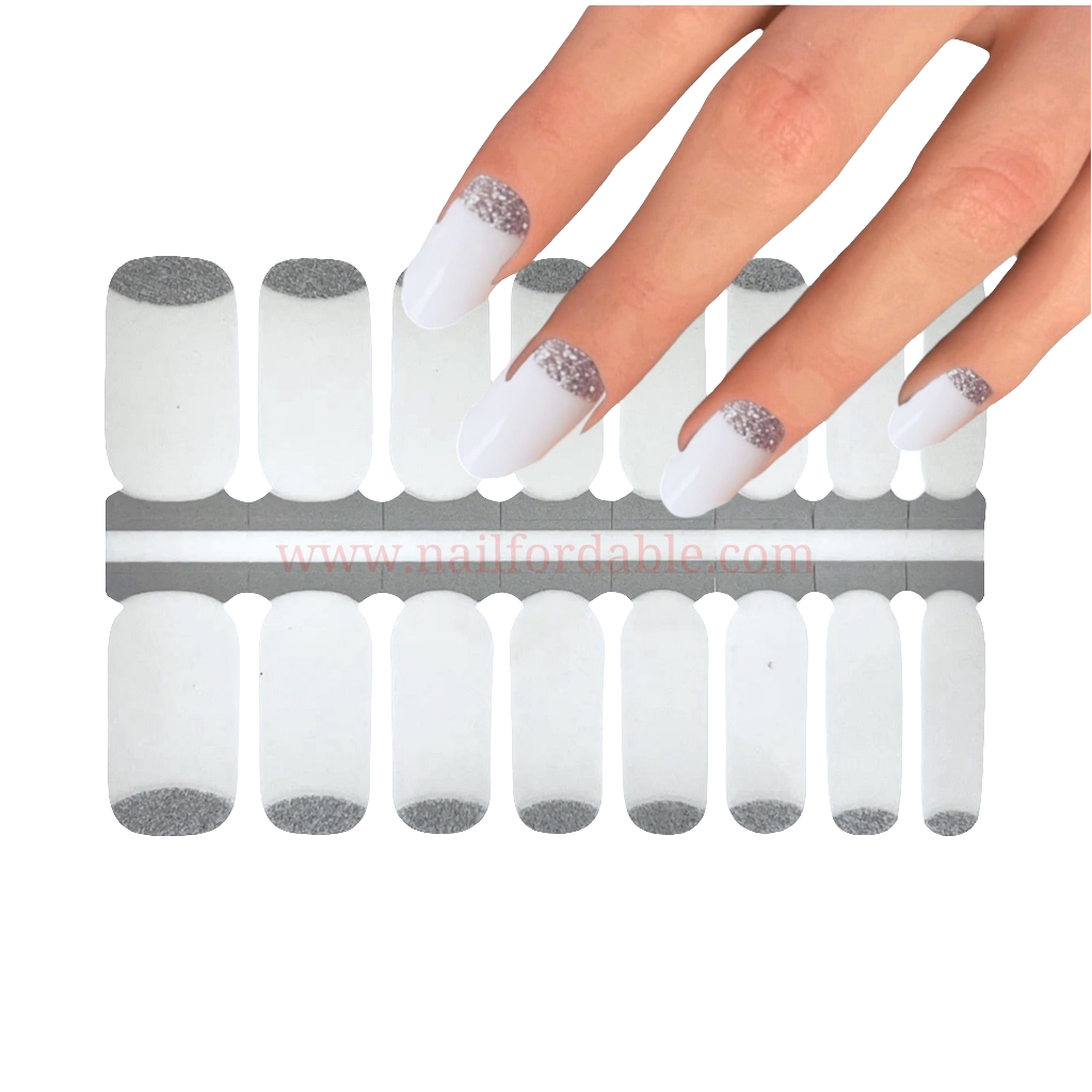 Silver sunshine | Nail Wraps | Nail Stickers | Nail Strips | Gel Nails | Nail Polish Wraps - Nailfordable