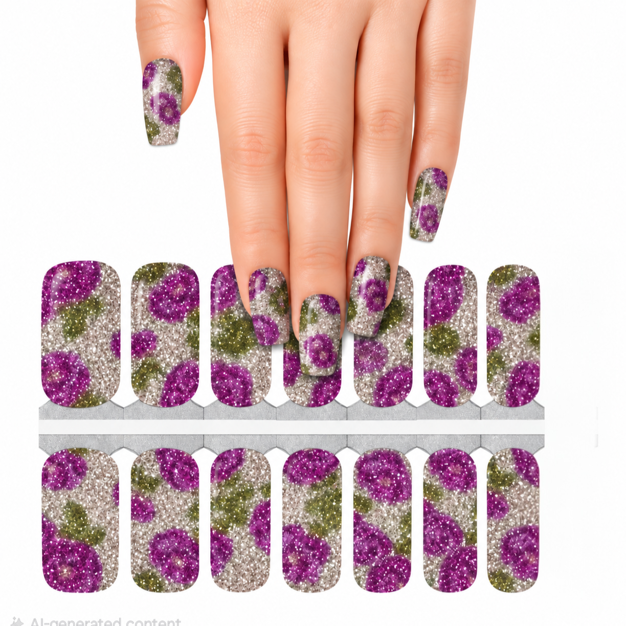 Roses Garden | Nail Wraps | Nail Stickers | Nail Strips | Gel Nails | Nail Polish Wraps - Nailfordable