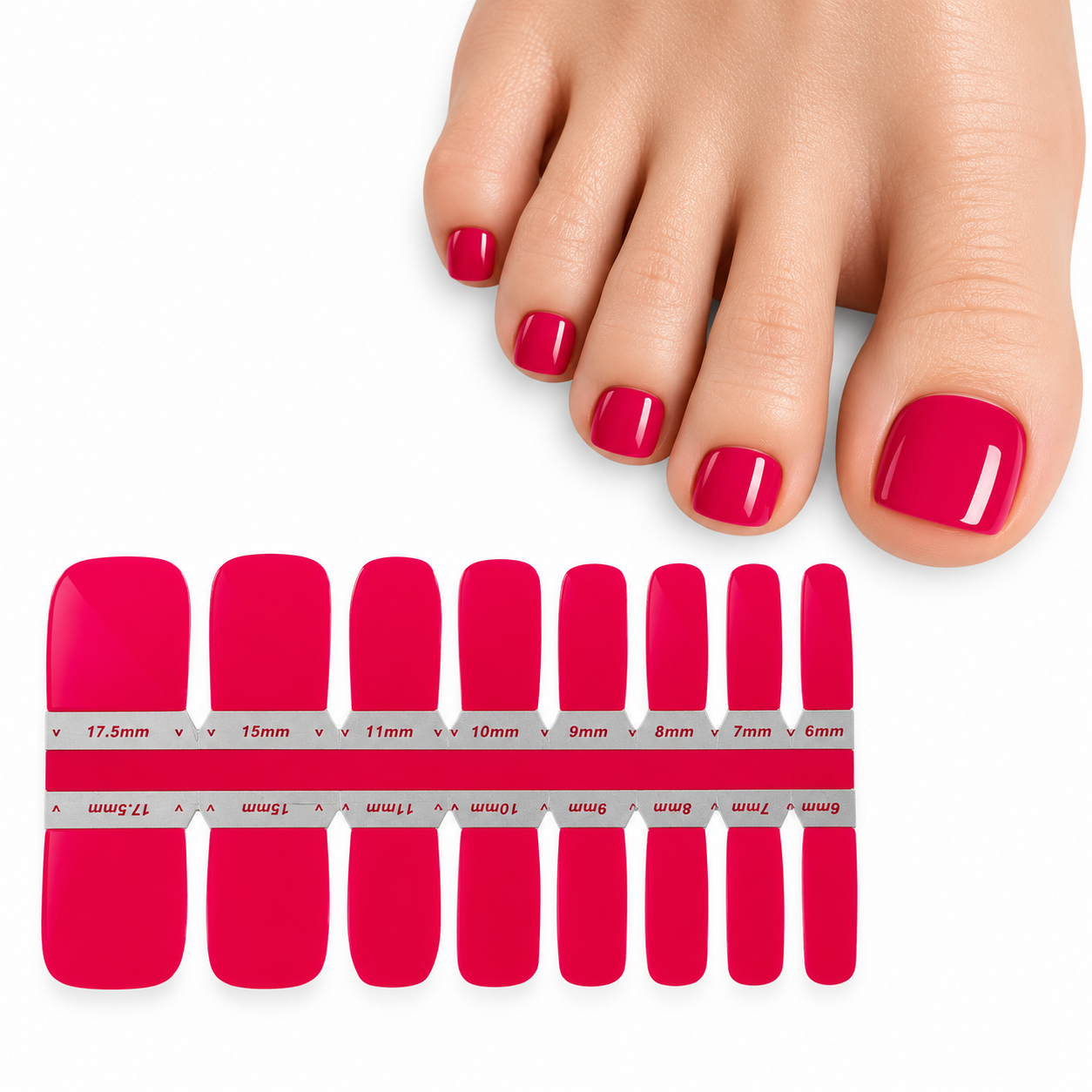 Red Ruby | Nail Wraps | Nail Stickers | Nail Strips | Gel Nails | Nail Polish Wraps - Nailfordable